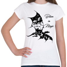 PRINTFASHION Believe in magic - Női póló - Fehér női póló