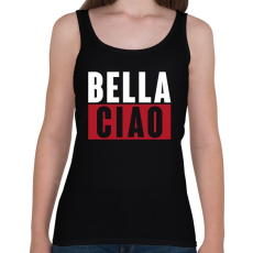 PRINTFASHION BELLA CIAO - fehér-piros - Női atléta - Fekete