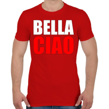 PRINTFASHION Bella ciao - Férfi póló - Piros férfi póló