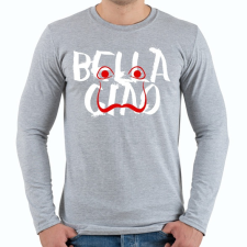 PRINTFASHION Bella ciao graffiti - Férfi hosszú ujjú póló - Sport szürke férfi póló
