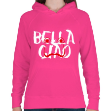 PRINTFASHION Bella ciao graffiti - Női kapucnis pulóver - Fukszia női pulóver, kardigán