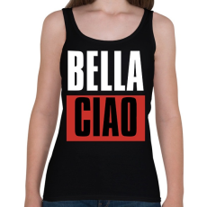 PRINTFASHION Bella Ciao - Nagy Pénzrablás - Money Heist - Casa de Papel - Női atléta - Fekete