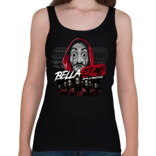 PRINTFASHION Bella Ciao - Női atléta - Fekete női trikó