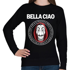 PRINTFASHION Bella Ciao - Női pulóver - Fekete