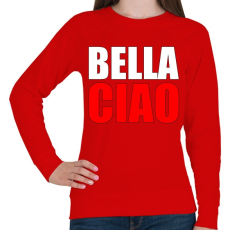 PRINTFASHION Bella ciao - Női pulóver - Piros