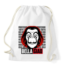 PRINTFASHION BELLA CIAO - Sportzsák, Tornazsák - Fehér tornazsák