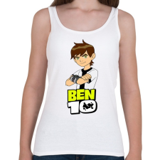 PRINTFASHION Ben ten - Női atléta - Fehér női trikó