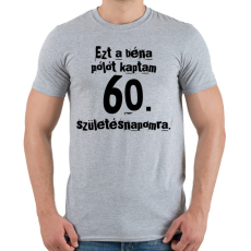 PRINTFASHION Béna póló születésnapra - Férfi póló - Sport szürke