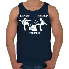 PRINTFASHION Bench - squat - not me - Férfi atléta - Sötétkék atléta, trikó