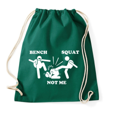 PRINTFASHION Bench - squat - not me - Sportzsák, Tornazsák - Sötétzöld tornazsák
