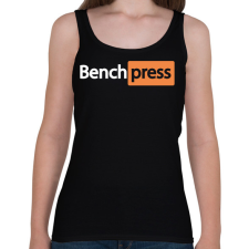 PRINTFASHION BenchPress - Női atléta - Fekete női trikó