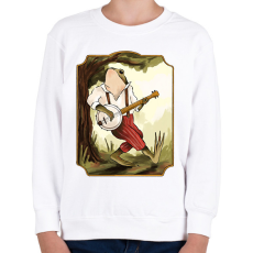 PRINTFASHION Bendzszó béka - Gyerek pulóver - Fehér