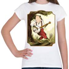 PRINTFASHION Bendzszó béka - Női póló - Fehér női póló