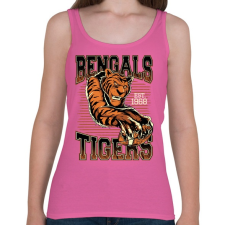 PRINTFASHION Bengáli tigris - Női atléta - Rózsaszín női trikó