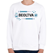 PRINTFASHION Beoltva - covid 19 - Gyerek pulóver - Fehér gyerek pulóver, kardigán