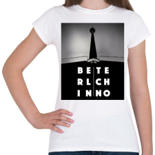 PRINTFASHION Berlin techno - Női póló - Fehér női póló