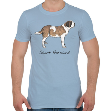 PRINTFASHION Bernáthegyi kutyafajta - Férfi póló - Világoskék férfi póló