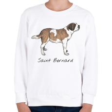 PRINTFASHION Bernáthegyi kutyafajta - Gyerek pulóver - Fehér