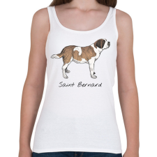 PRINTFASHION Bernáthegyi kutyafajta - Női atléta - Fehér női trikó