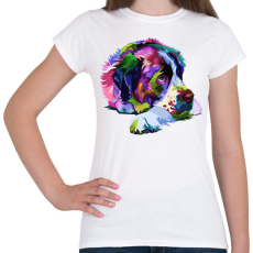 PRINTFASHION Bernáthegyi színesben - Női póló - Fehér