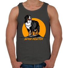 PRINTFASHION Berni pásztor - Férfi atléta - Sötétszürke atléta, trikó