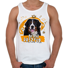 PRINTFASHION Berni pásztor firka - Férfi atléta - Fehér atléta, trikó