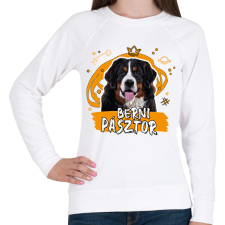 PRINTFASHION Berni pásztor firka - Női pulóver - Fehér női pulóver, kardigán