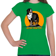 PRINTFASHION Berni pásztor - Női póló - Zöld