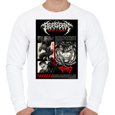 PRINTFASHION Berserk - Guts - Férfi pulóver - Fehér férfi pulóver, kardigán