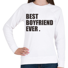 PRINTFASHION Best boyfriend - Női pulóver - Fehér női pulóver, kardigán