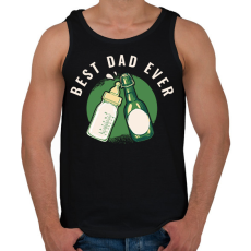 PRINTFASHION Best Dad Ever - Férfi atléta - Fekete