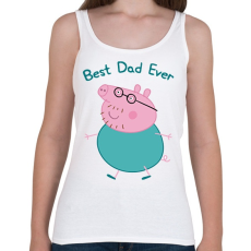 PRINTFASHION Best Dad Ever - Női atléta - Fehér