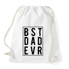 PRINTFASHION Best Dad Ever - Sportzsák, Tornazsák - Fehér tornazsák