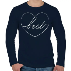 PRINTFASHION Best - Férfi hosszú ujjú póló - Sötétkék