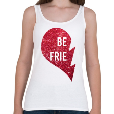 PRINTFASHION Best friends - left - Női atléta - Fehér női trikó