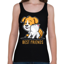PRINTFASHION Best friends - Női atléta - Fekete női trikó