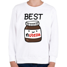 PRINTFASHION Best Friends - Nutellás kenyér 1 - Gyerek pulóver - Fehér