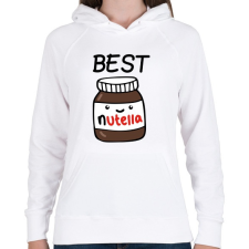 PRINTFASHION Best Friends - Nutellás kenyér 1 - Női kapucnis pulóver - Fehér női pulóver, kardigán