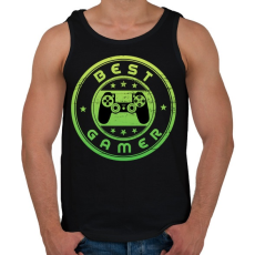 PRINTFASHION Best gamer - Férfi atléta - Fekete