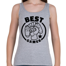 PRINTFASHION Best gamer - Női atléta - Sport szürke
