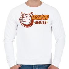 PRINTFASHION Best Hentes - Férfi pulóver - Fehér férfi pulóver, kardigán