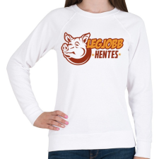 PRINTFASHION Best Hentes - Női pulóver - Fehér női pulóver, kardigán