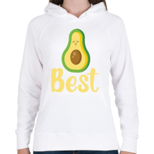 PRINTFASHION Best - Női kapucnis pulóver - Fehér női pulóver, kardigán