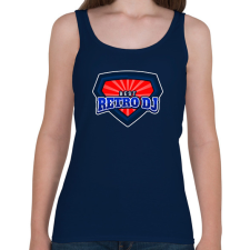 PRINTFASHION BEST RETRO DJ - Női atléta - Sötétkék női trikó