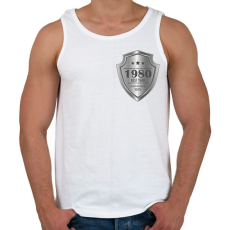 PRINTFASHION Best year - Évszámmal - Férfi atléta - Fehér