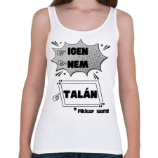 PRINTFASHION Beszélő póló - Női atléta - Fehér női trikó