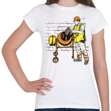 PRINTFASHION Betonkeverős - Női póló - Fehér női póló
