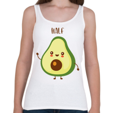 PRINTFASHION (Better) half - Női atléta - Fehér női trikó