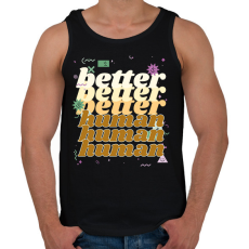 PRINTFASHION better human - Férfi atléta - Fekete