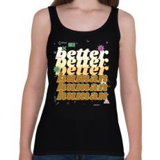 PRINTFASHION better human - Női atléta - Fekete